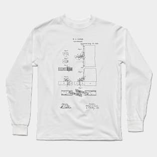 Car coupling Vintage Patent Hand Drawing Long Sleeve T-Shirt